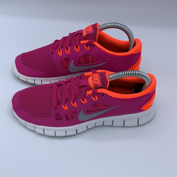 Nike Free 5.0 Purple Orange Running Shoe - Picture 3 of 8